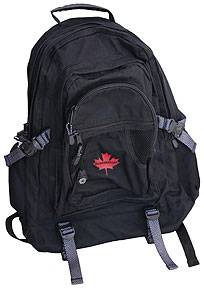 O'Canada Deluxe Knapsack (black backpack)