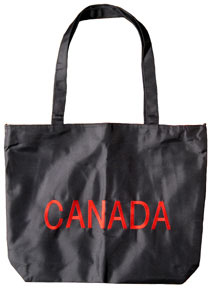 Nylon beach bag with your choice of embroidery on one side