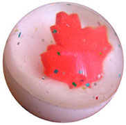 Canada Maple Leaf Rubber Ball with 3D maple leaf inside
