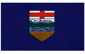 Window Cling Sticker (Alberta flag)