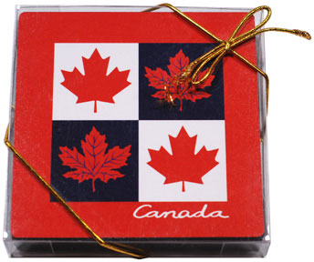Canada Plastic Coaster 4-piece set