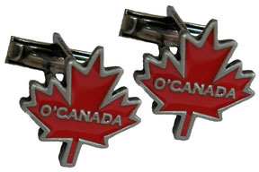 O'Canada maple leaf cuff links for any classy, Canadian event