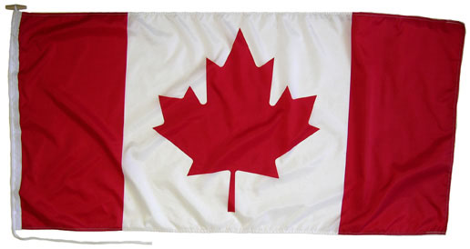 Canadian outdoor flag in your choice of 3 sizes!