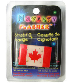 Canadian National Flag Flashing Pin