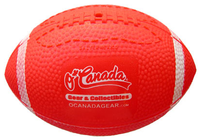 O'Canada Red Rubberized Mini Football