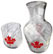O'Canada Maple Leaf Glass Cup and Pitcher Set