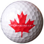O'Canada Maple Leaf Golfball (white)