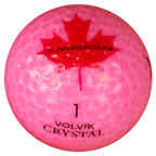 O'Canada Maple Leaf Golfball (pink)