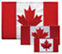 Canada Flag Iron-on Patches (3 sizes)