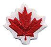 Canada Knitted Sticker (maple leaf)
