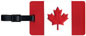 Canada Flag Luggage Tag (rubber)