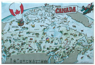 Canada Map Magnet