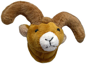 Canada Big Horn Sheep Head Magnet (stuffed animal magnet)