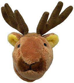 Canada Elk Head Magnet (stuffed animal magnet)