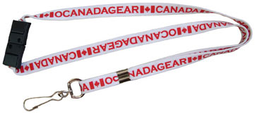 O'Canada Neck Lanyard (metal clip with plastic neck release clip)