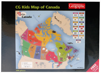Canadian Geographic Kids Map of Canada Puzzle