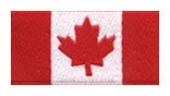 Canadian Flag Mini Sew-on Patch