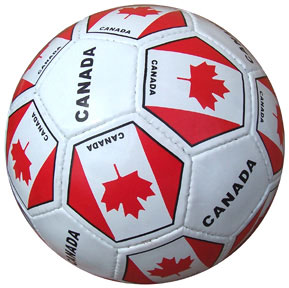 Canada Soccer Ball with Canadian Flags