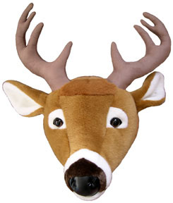 Wall-mount white-tail deer head for the 'Great Outdoors' look