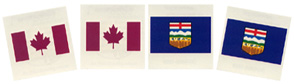 O'Canada Tattoos (Canada and Alberta flags)