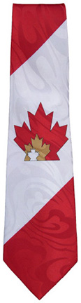 Canada Necktie with maple leaf