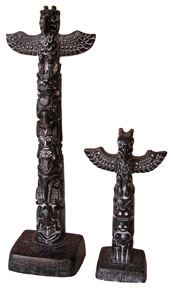 Totem Poles (black - 2 sizes)