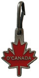 O'Canada Maple Leaf Zipper Pull